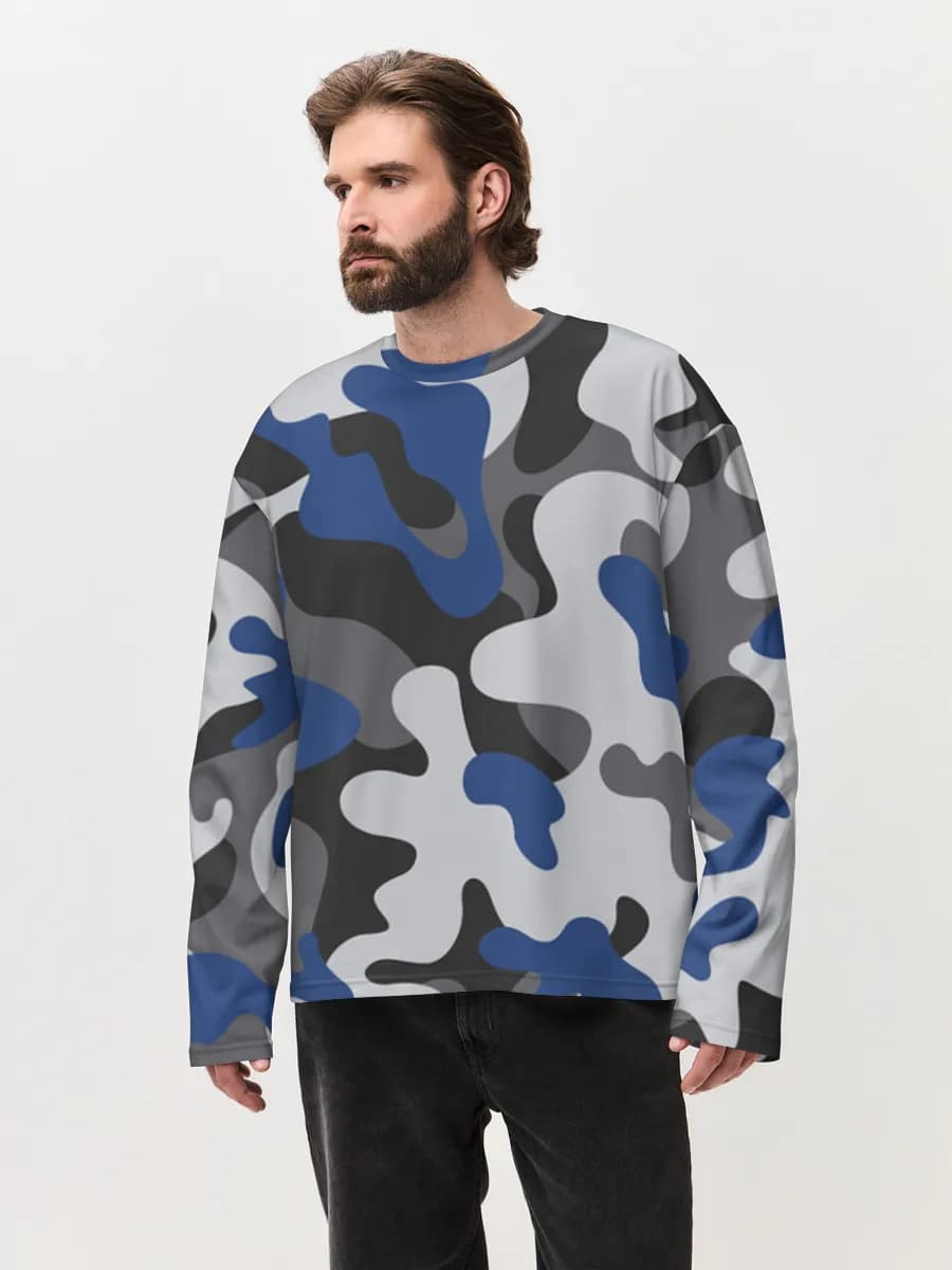 Men's oversized cotton long sleeve
