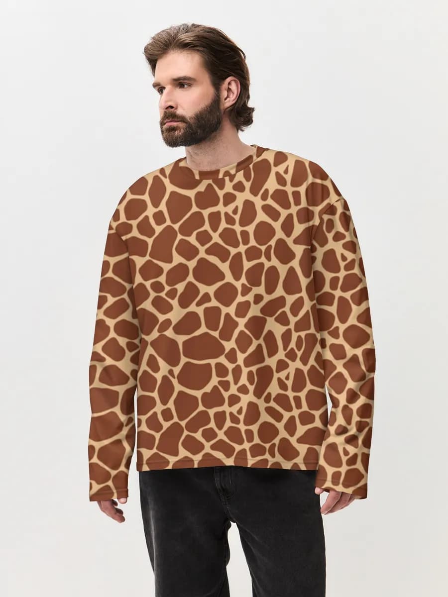 Men's oversized cotton long sleeve