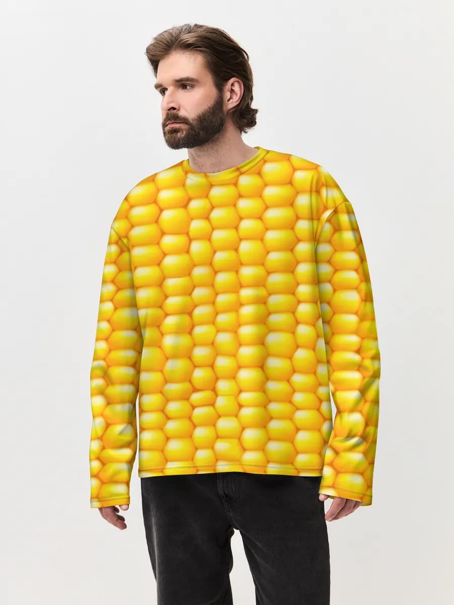 Men's oversized cotton long sleeve