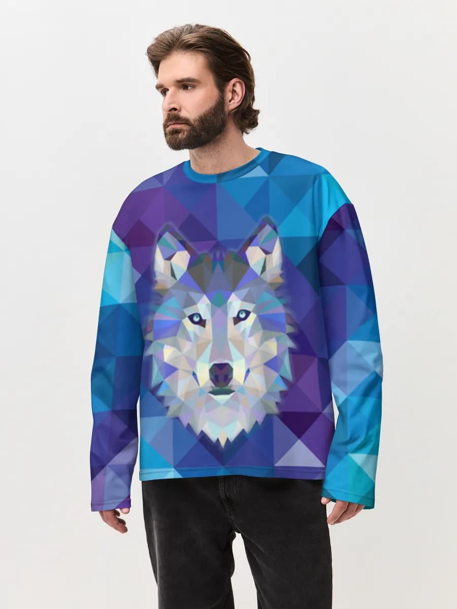 Men's oversized cotton long sleeve
