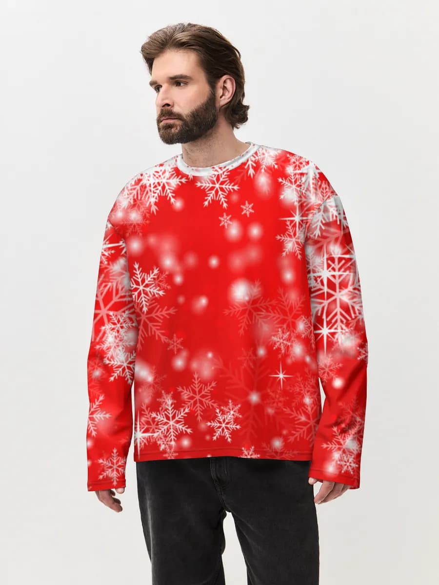 Men's oversized cotton long sleeve