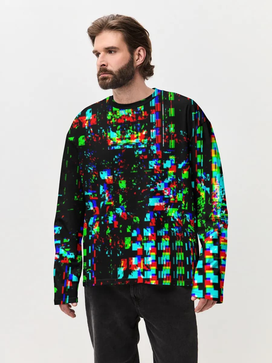 Men's oversized cotton long sleeve