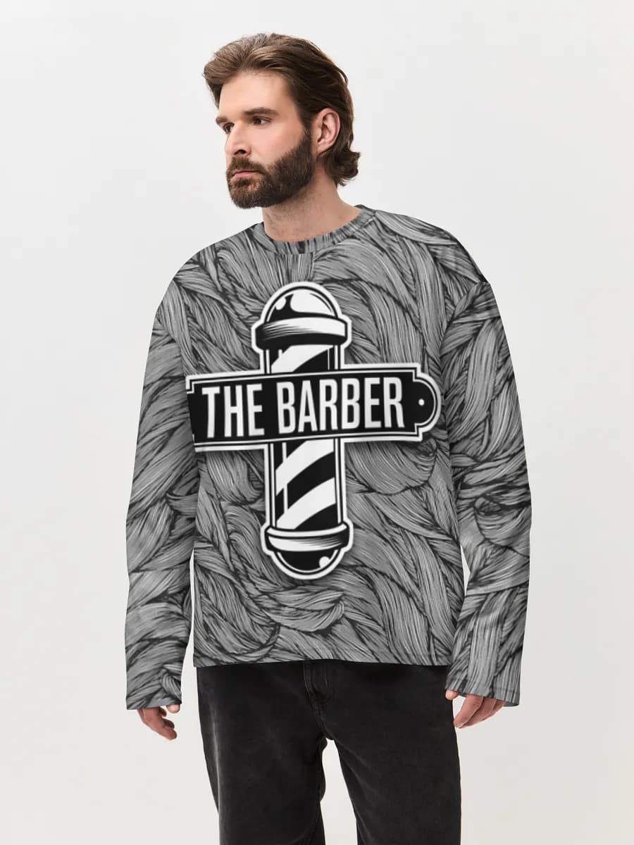 Men's oversized cotton long sleeve