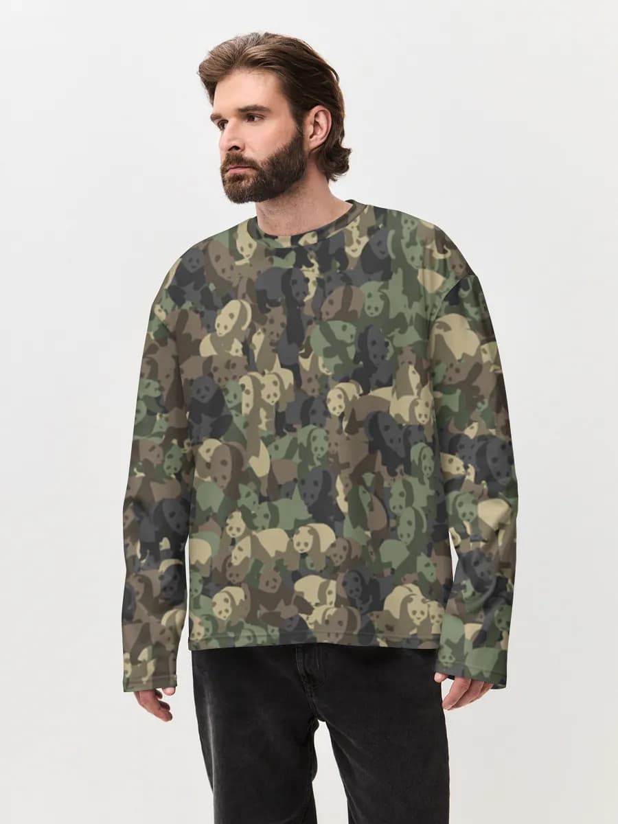 Men's oversized cotton long sleeve