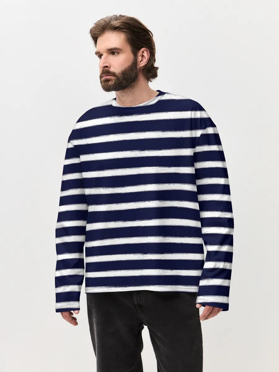 T-shirt Manches Longues Coton Oversize Homme