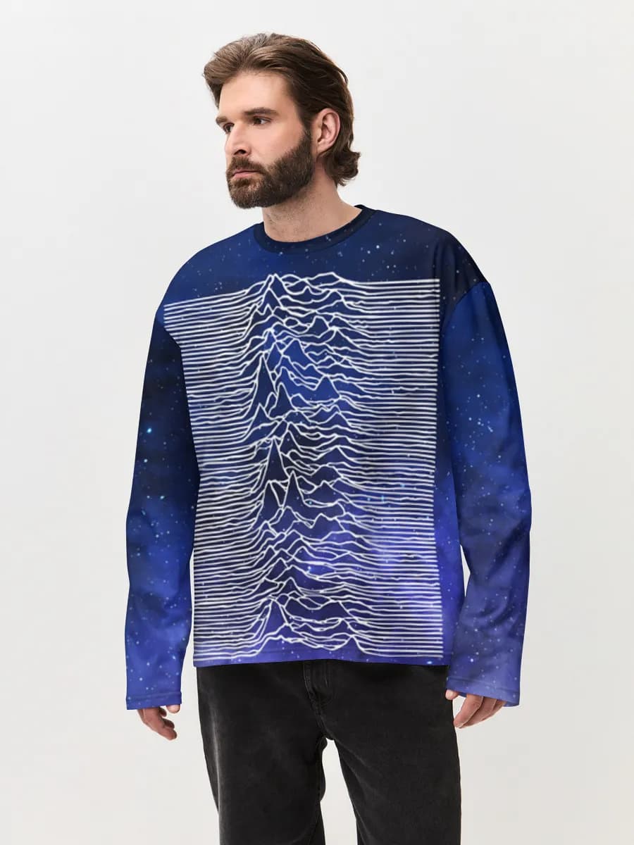 Men's oversized cotton long sleeve