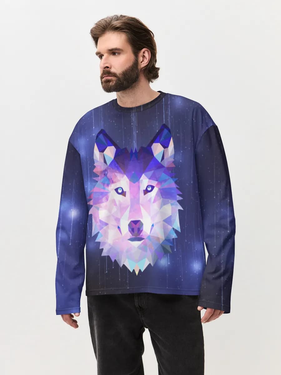 Men's oversized cotton long sleeve