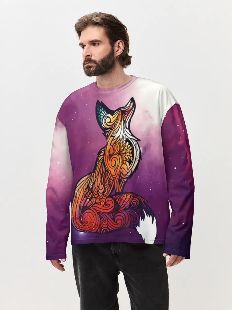 Men's oversized cotton long sleeve