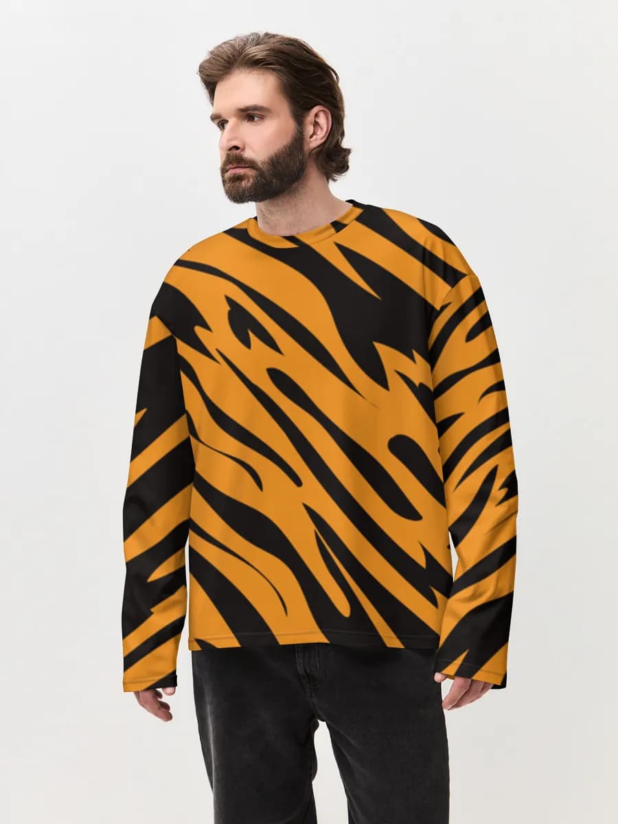 T-shirt Manches Longues Coton Oversize Homme