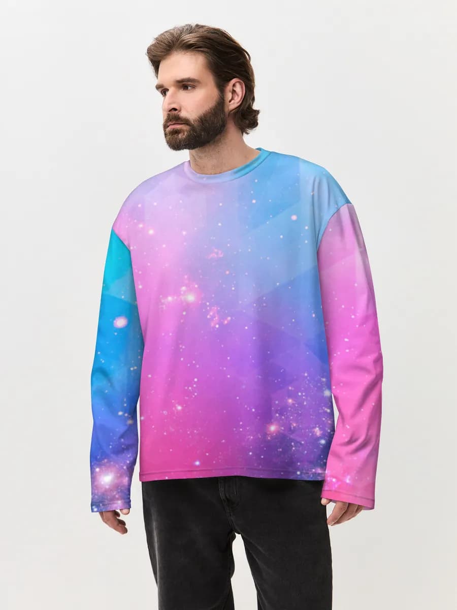 Men's oversized cotton long sleeve