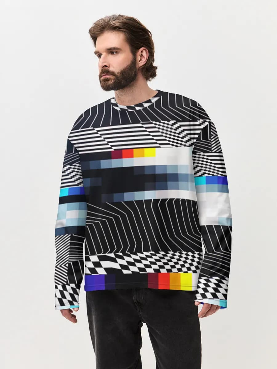 Men's oversized cotton long sleeve