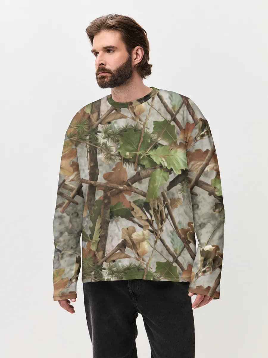 Men's oversized cotton long sleeve