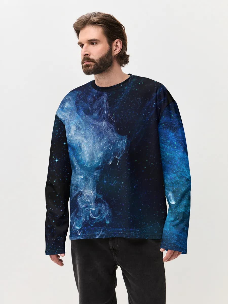 Men's oversized cotton long sleeve