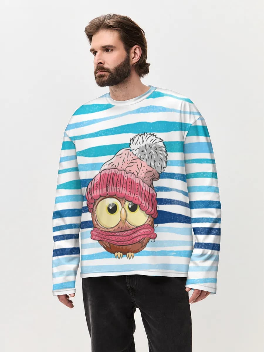 Men's oversized cotton long sleeve