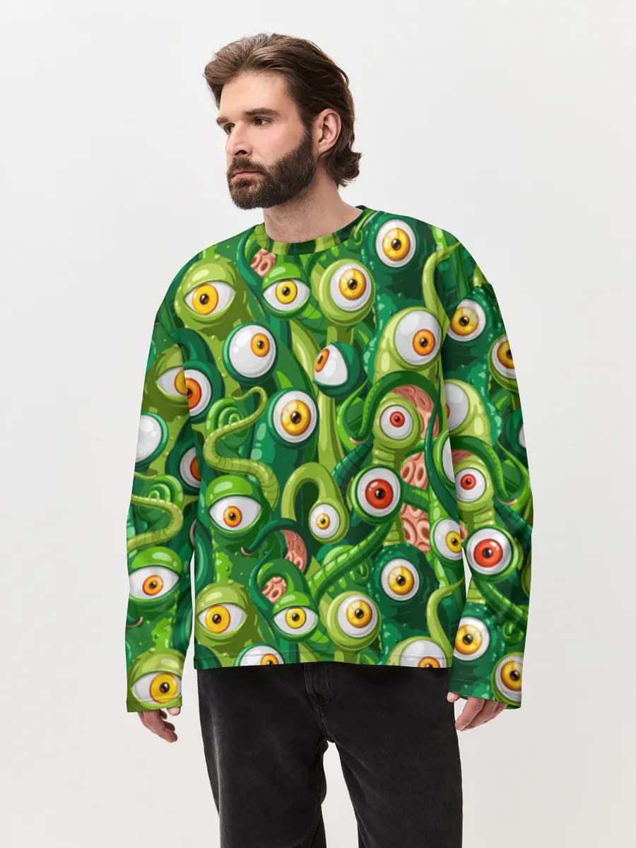 Men's oversized cotton long sleeve