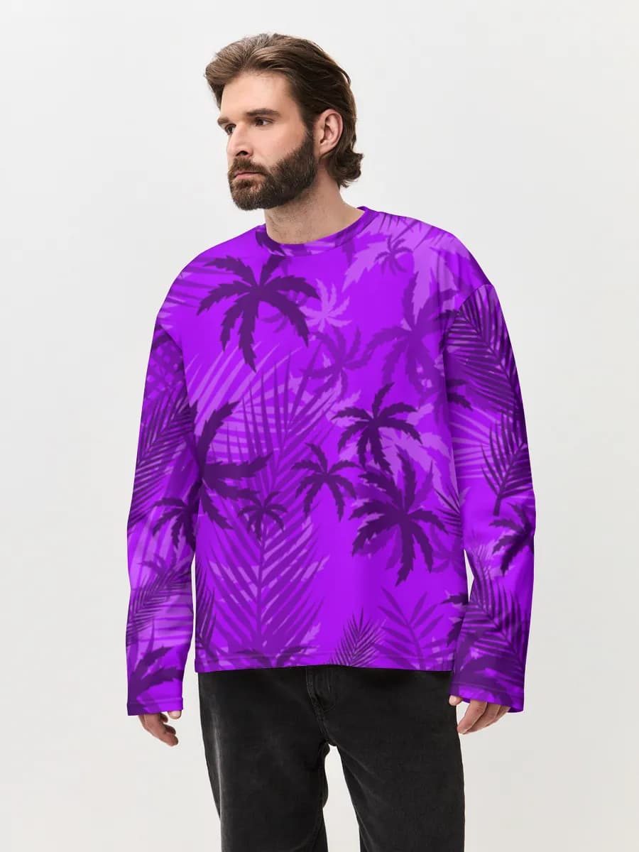 Men's oversized cotton long sleeve