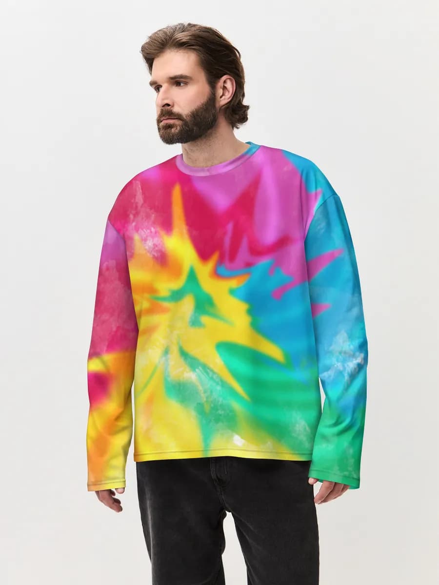 Men's oversized cotton long sleeve