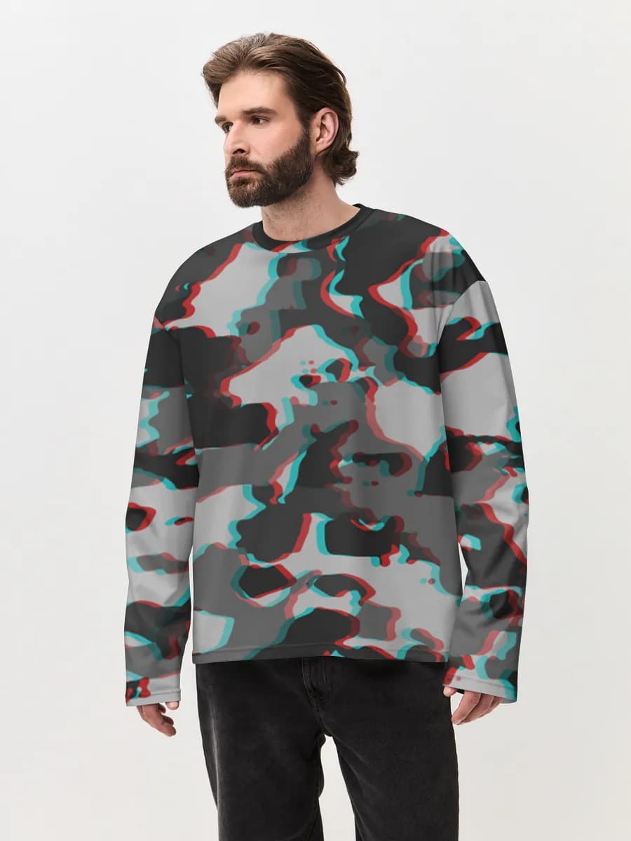 Men's oversized cotton long sleeve