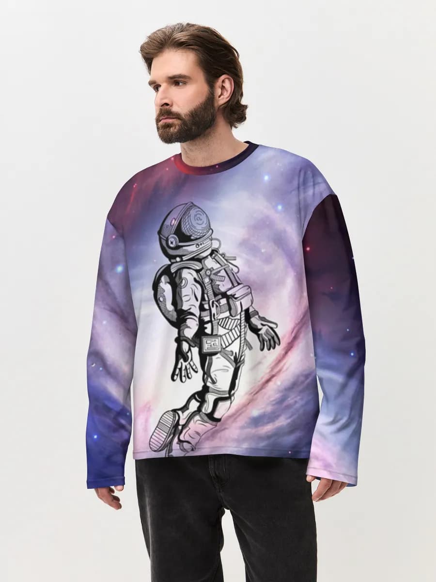 Men's oversized cotton long sleeve