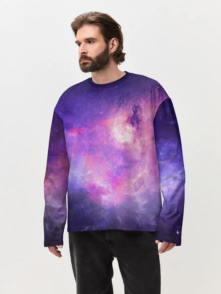 T-shirt Manches Longues Coton Oversize Homme