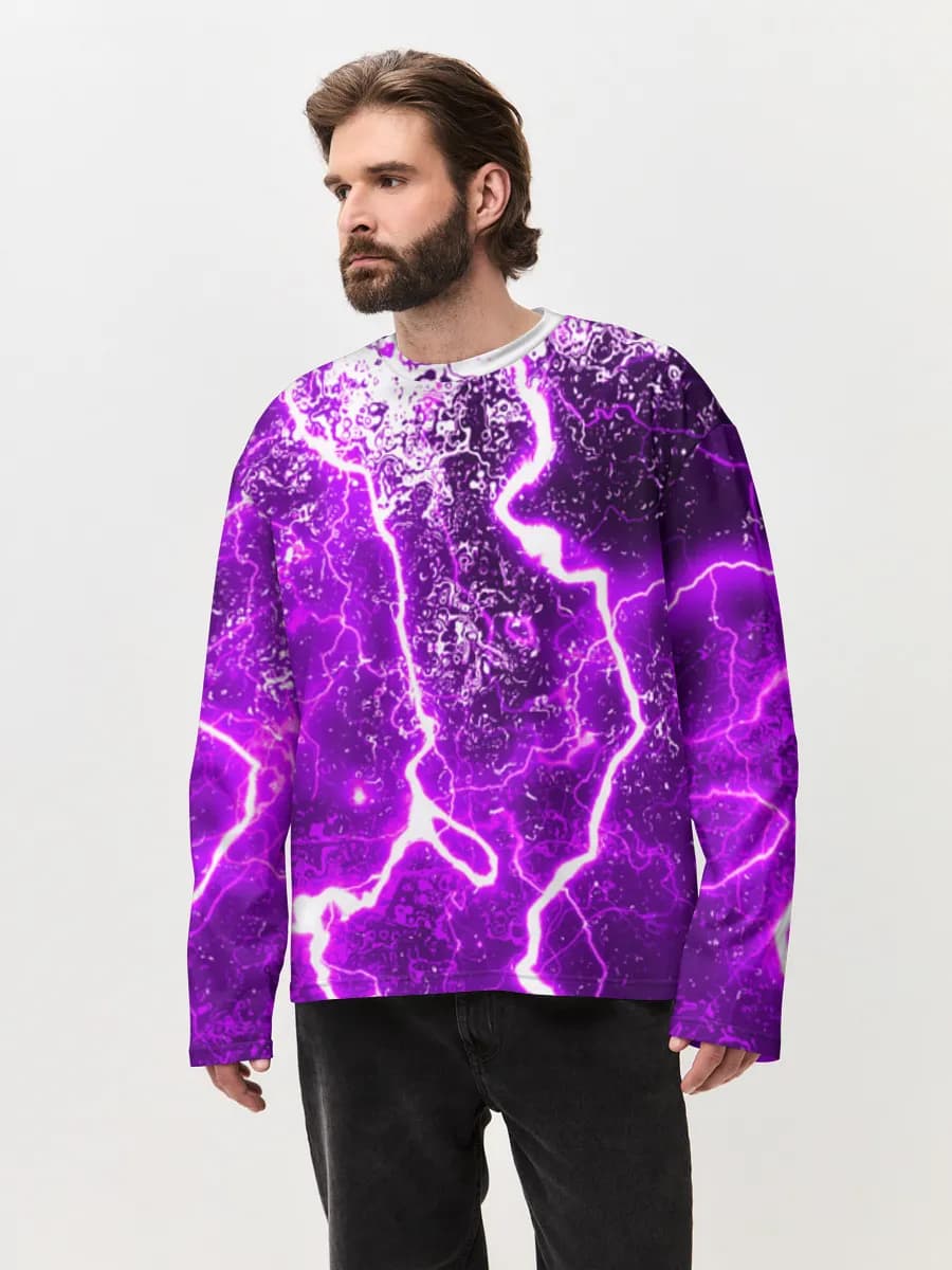 Men's oversized cotton long sleeve