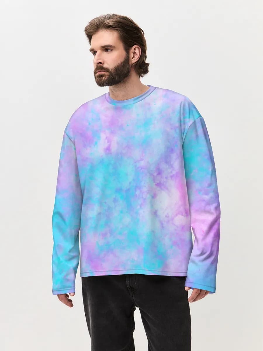 Men's oversized cotton long sleeve