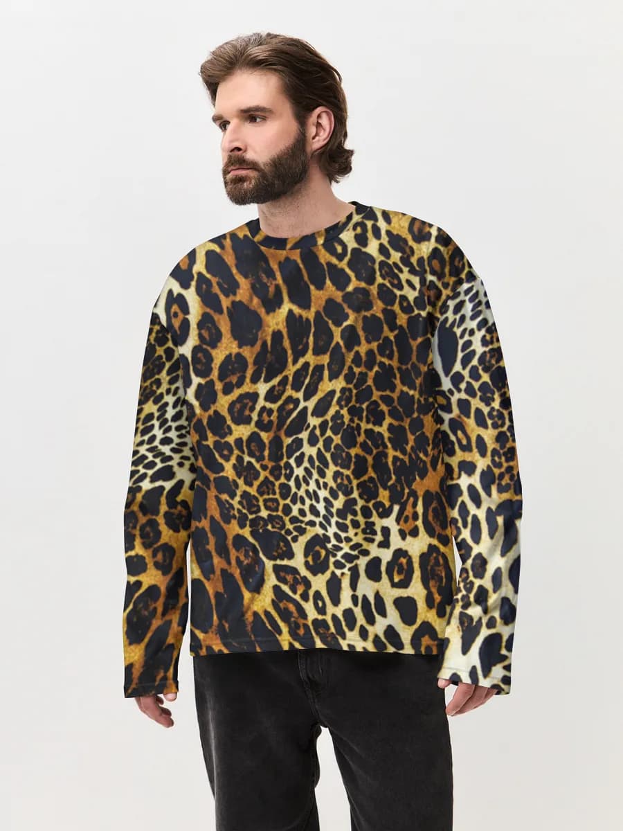 T-shirt Manches Longues Coton Oversize Homme