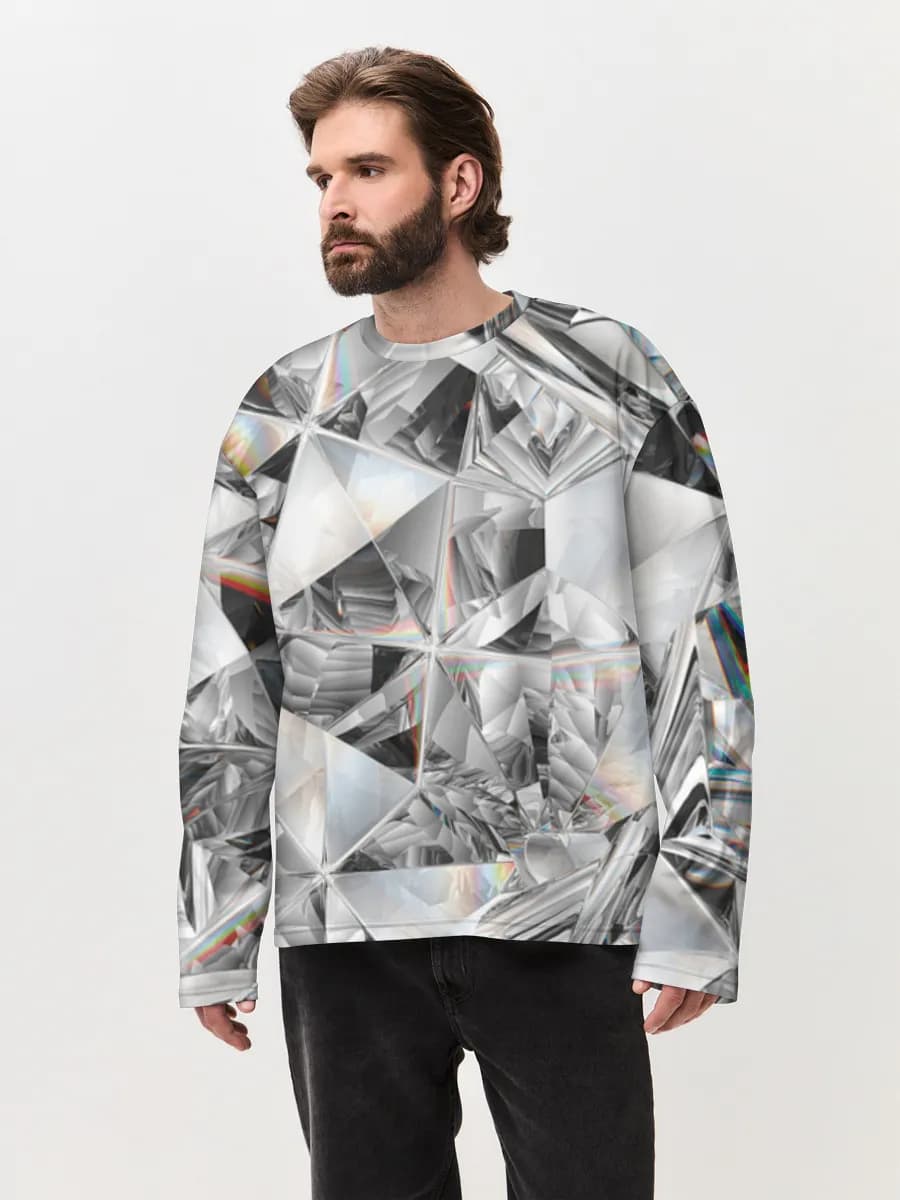 Men's oversized cotton long sleeve