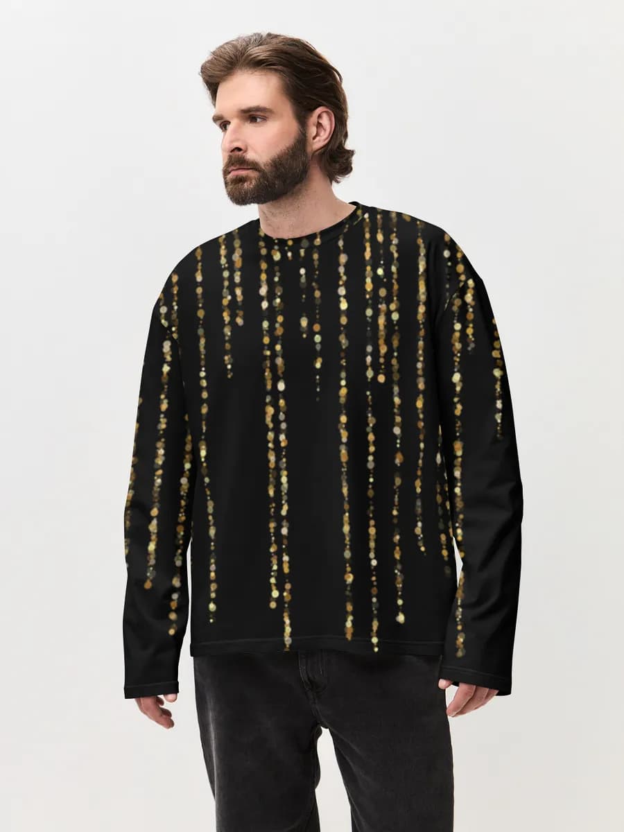 Men's oversized cotton long sleeve