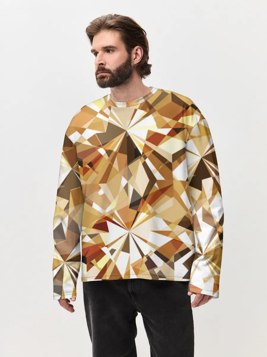 Men's oversized cotton long sleeve