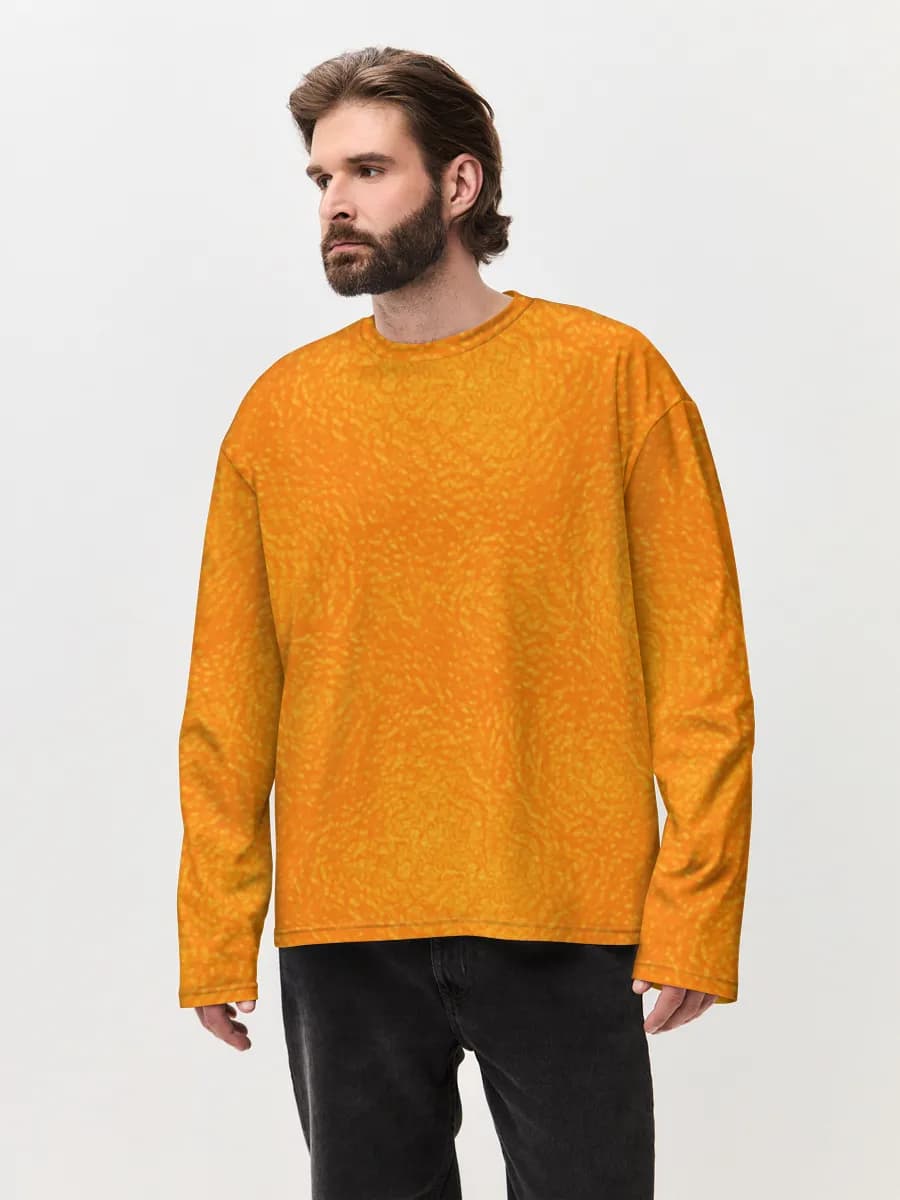 Men's oversized cotton long sleeve