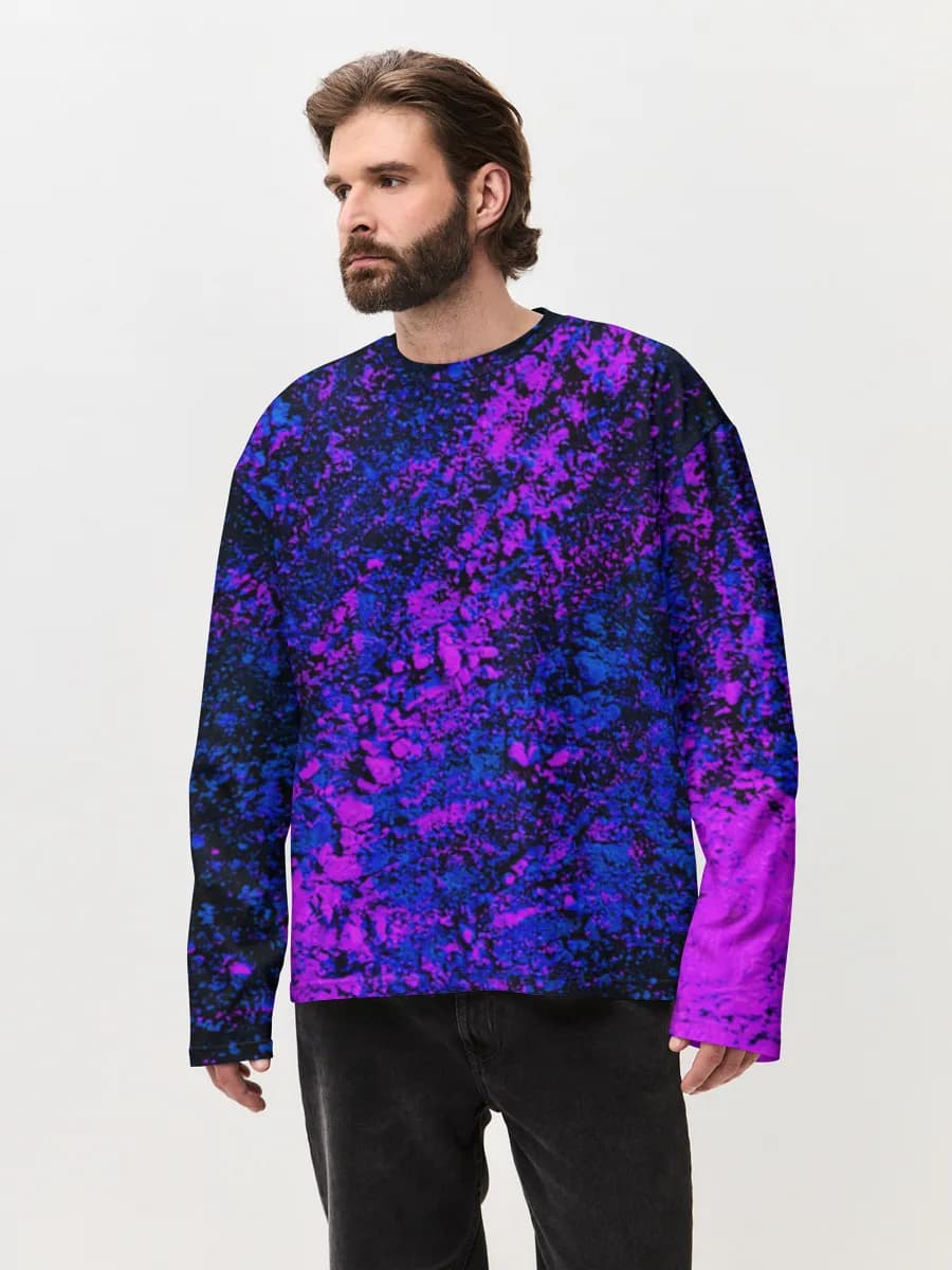 Men's oversized cotton long sleeve