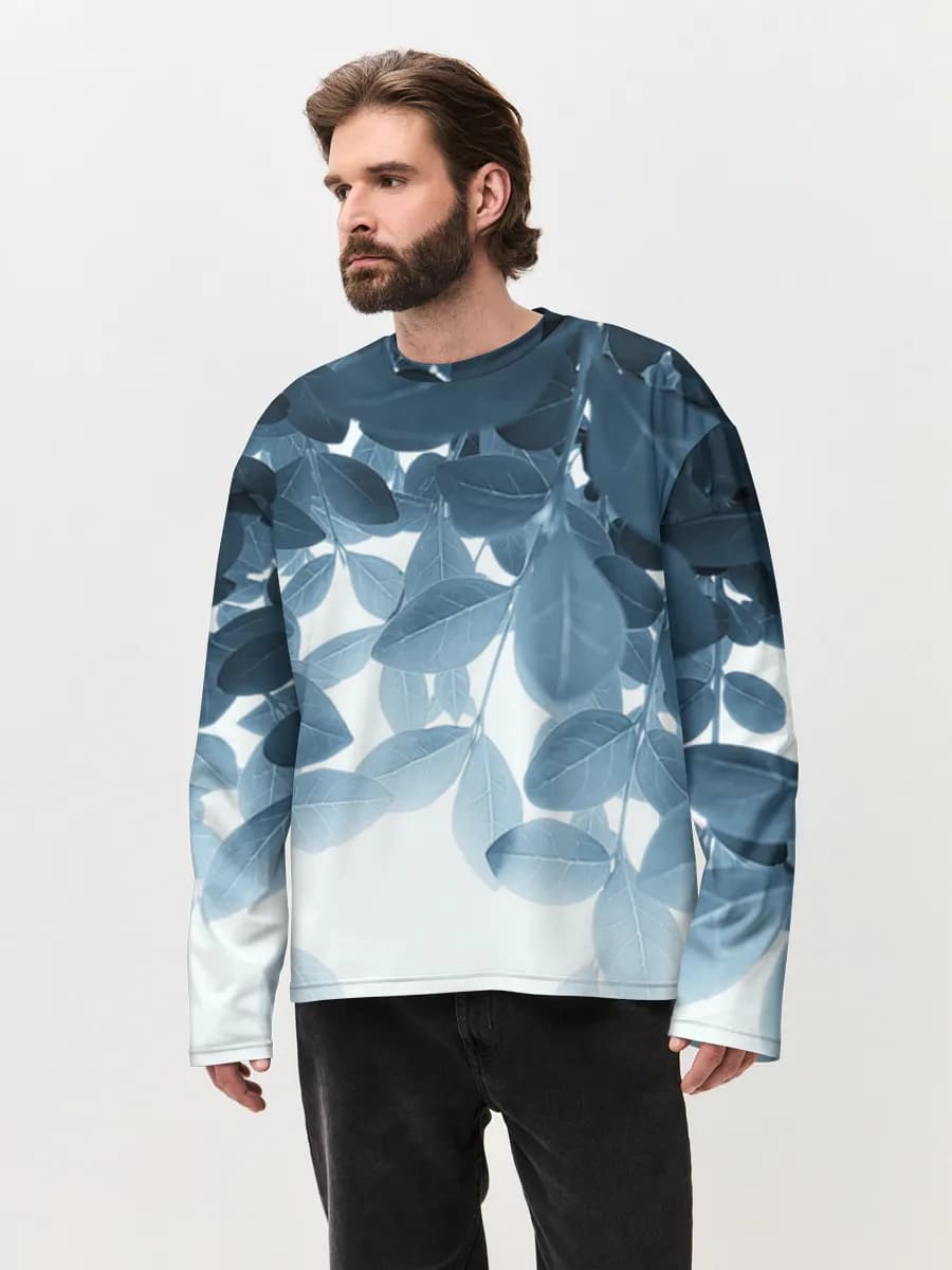 Men's oversized cotton long sleeve
