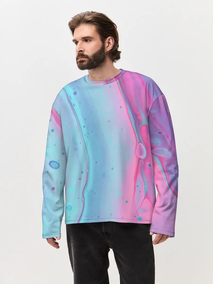 Men's oversized cotton long sleeve