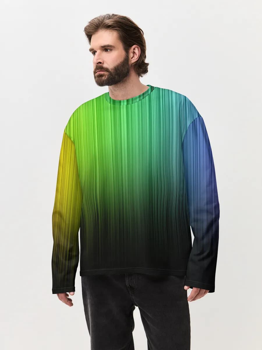 Men's oversized cotton long sleeve