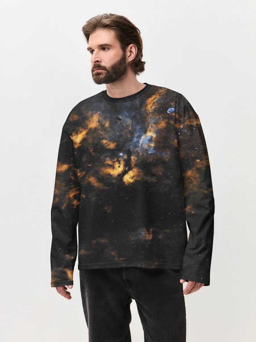 T-shirt Manches Longues Coton Oversize Homme