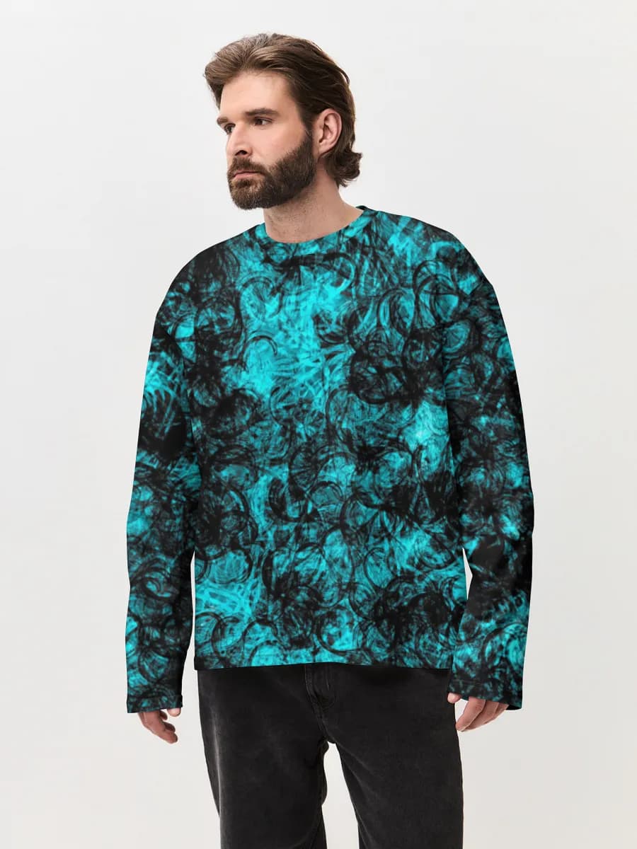 Men's oversized cotton long sleeve