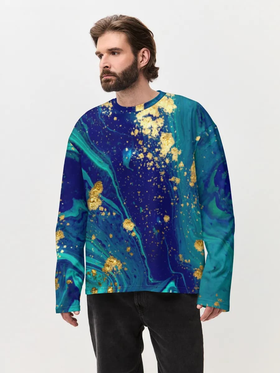 Men's oversized cotton long sleeve