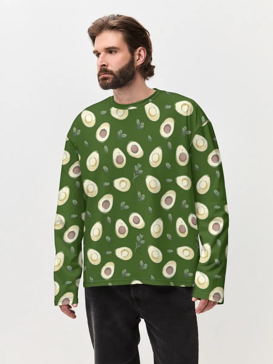 T-shirt Manches Longues Coton Oversize Homme