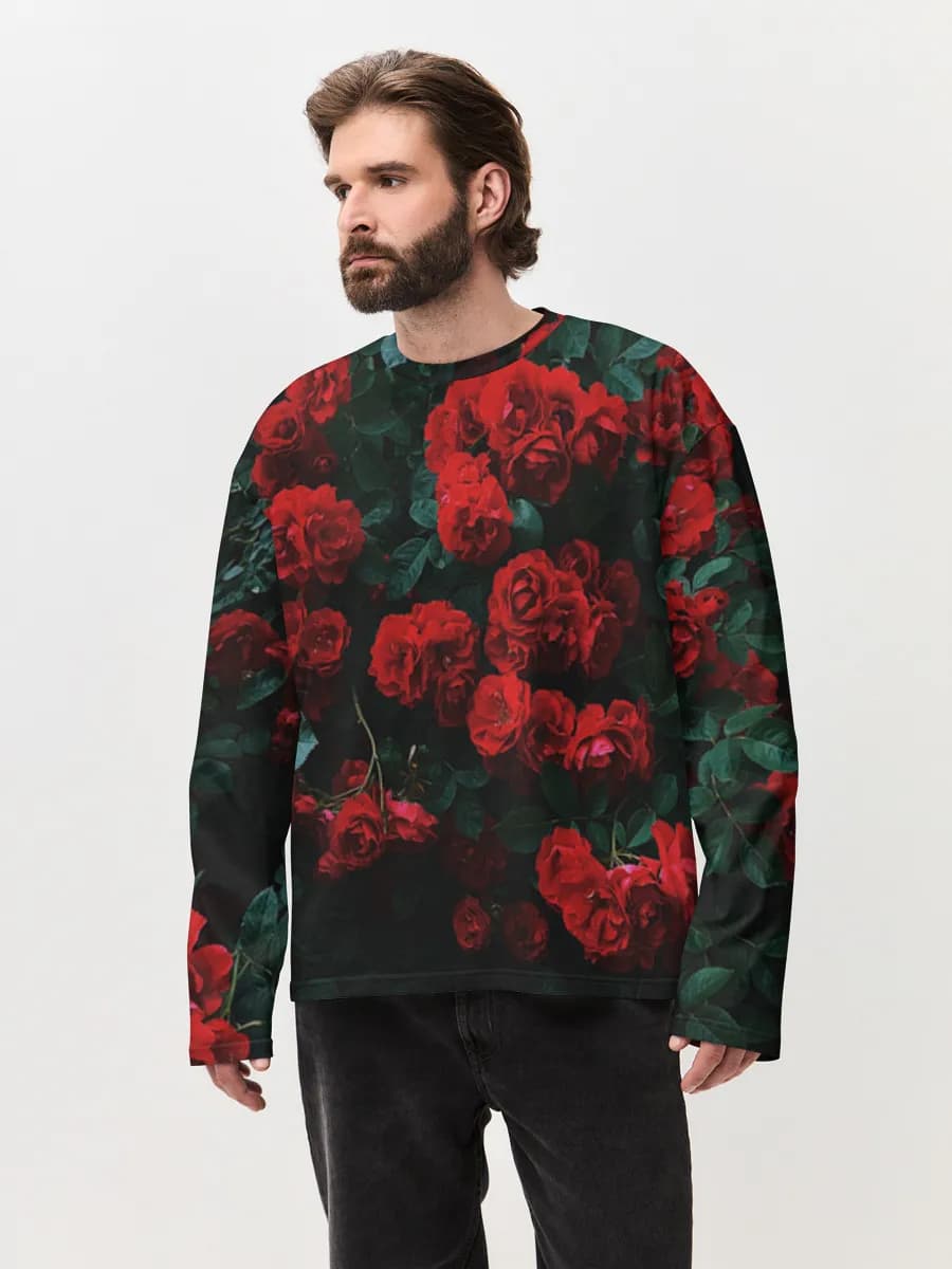 T-shirt Manches Longues Coton Oversize Homme
