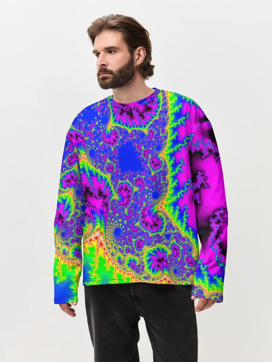 Men's oversized cotton long sleeve
