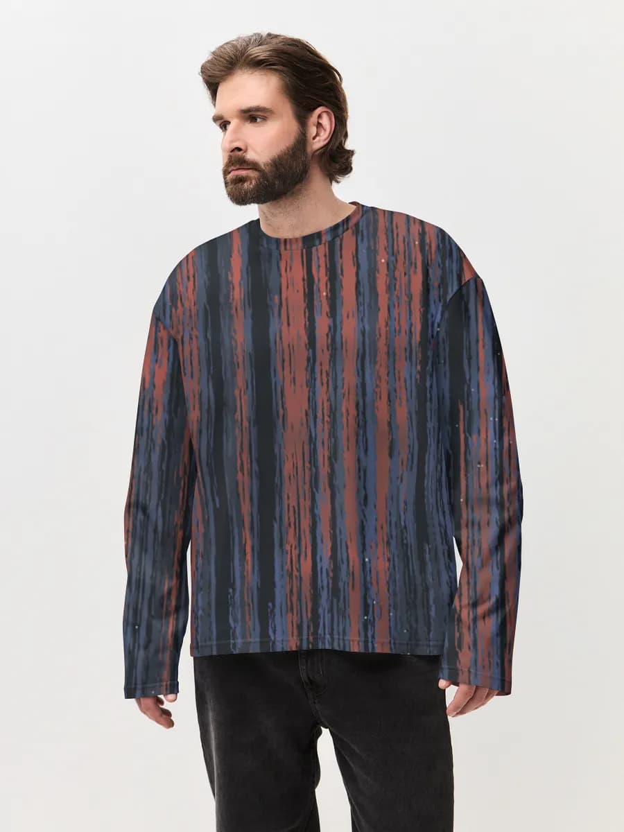 Men's oversized cotton long sleeve