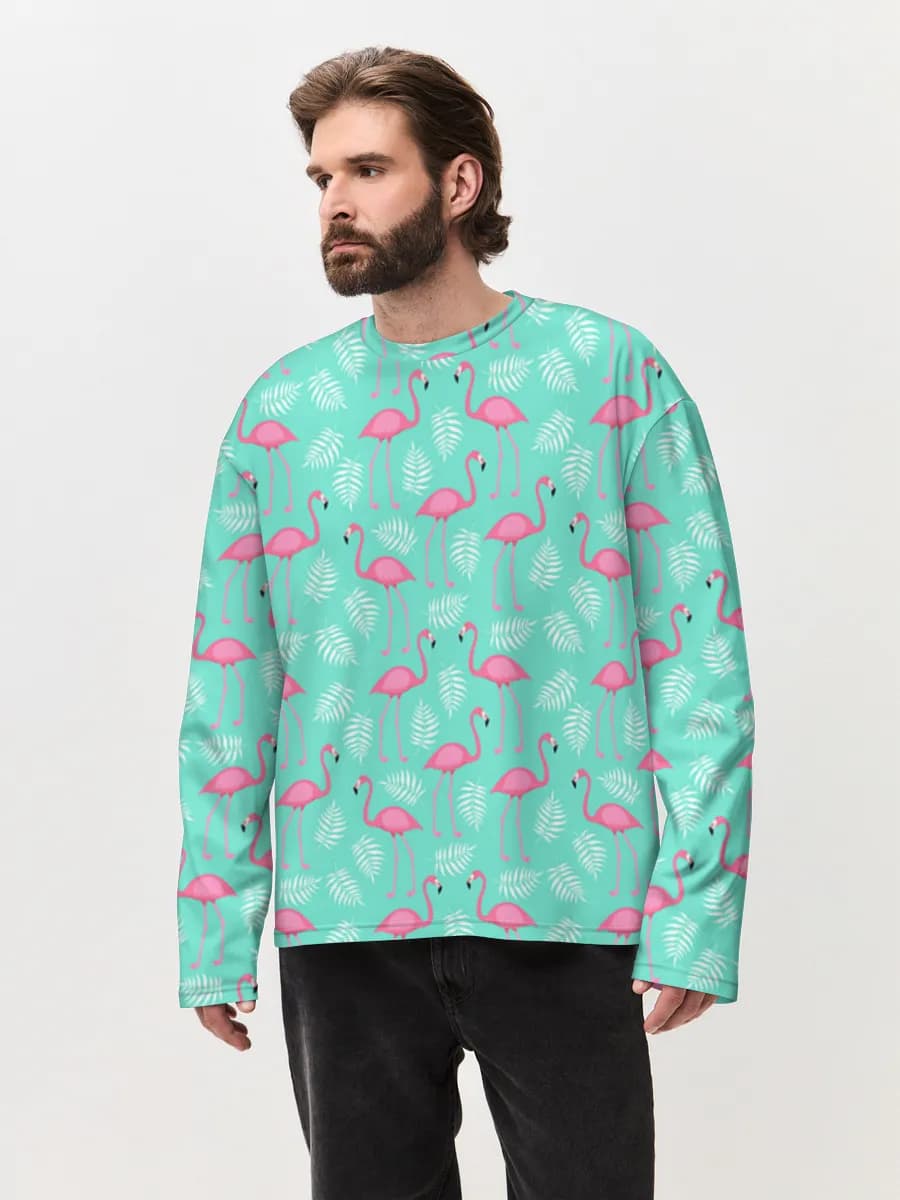 Men's oversized cotton long sleeve