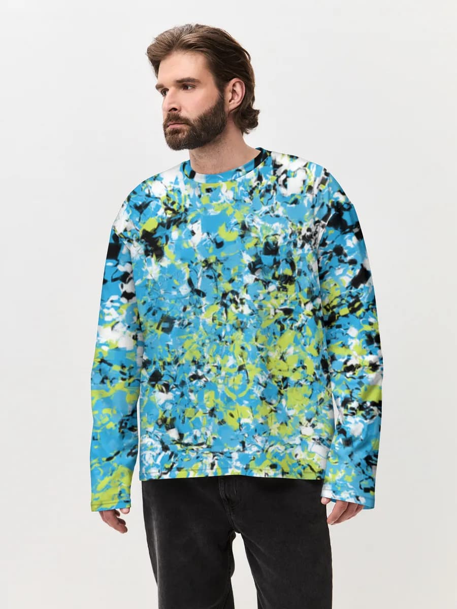 Men's oversized cotton long sleeve
