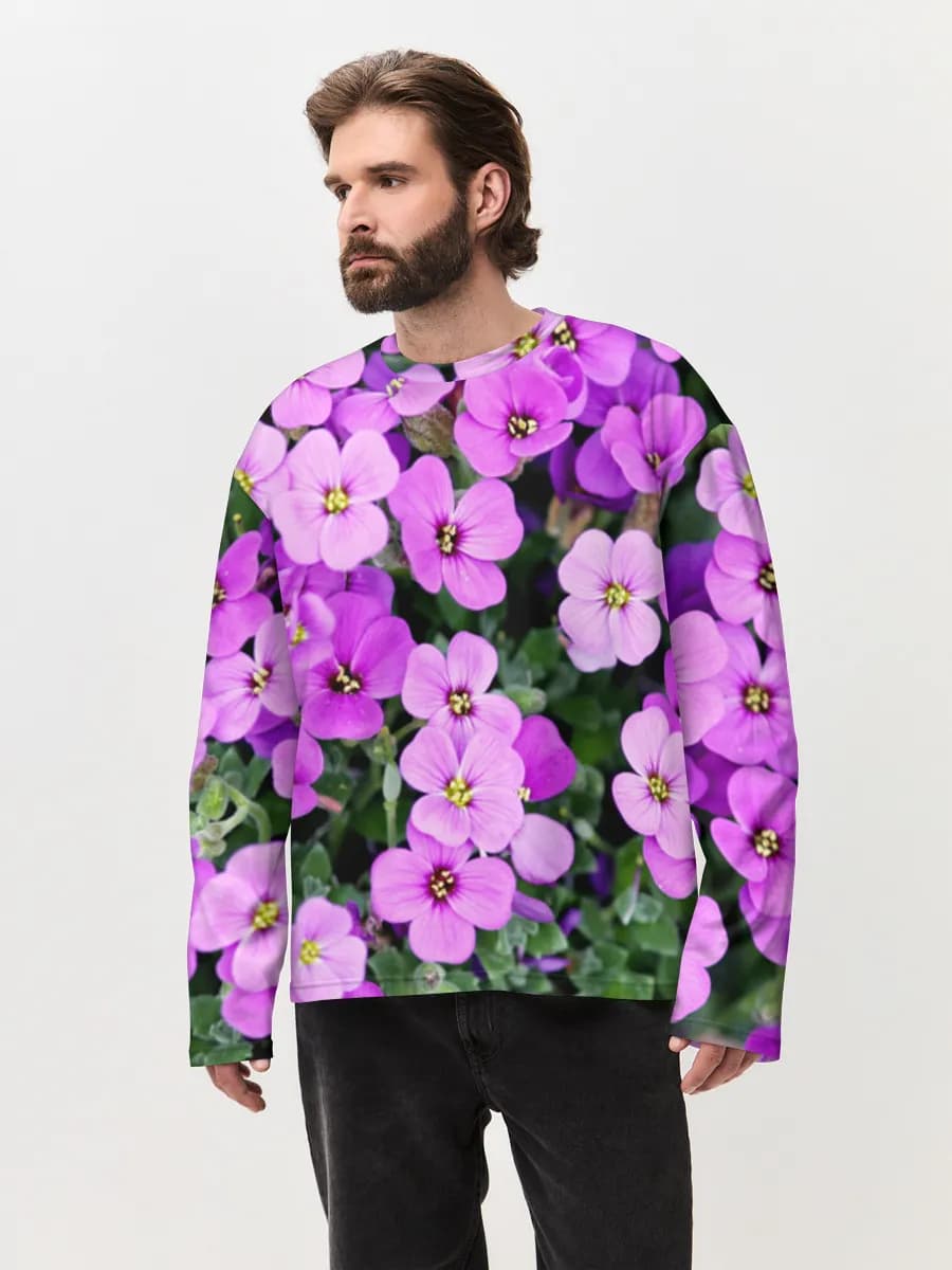 T-shirt Manches Longues Coton Oversize Homme