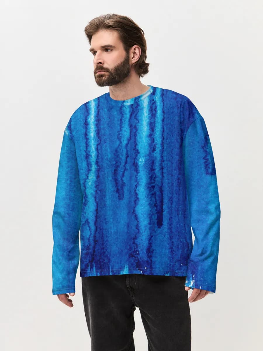 Men's oversized cotton long sleeve
