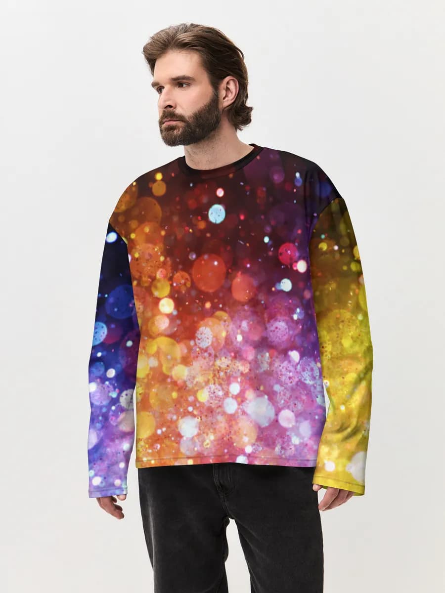 Men's oversized cotton long sleeve