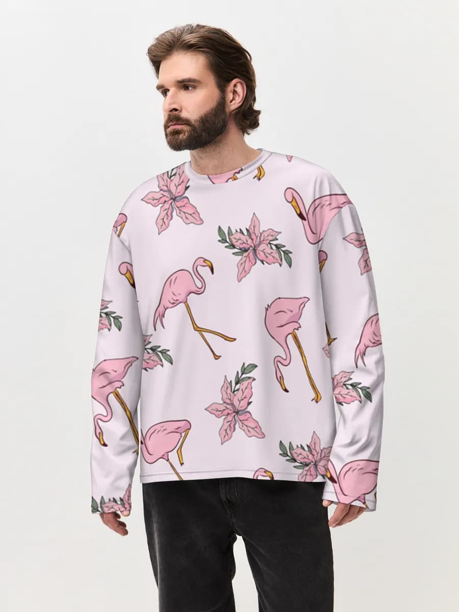 Men's oversized cotton long sleeve