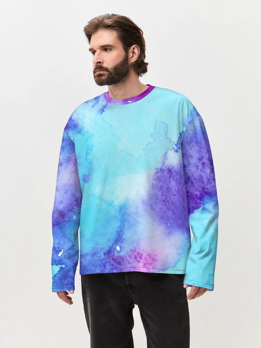 Men's oversized cotton long sleeve