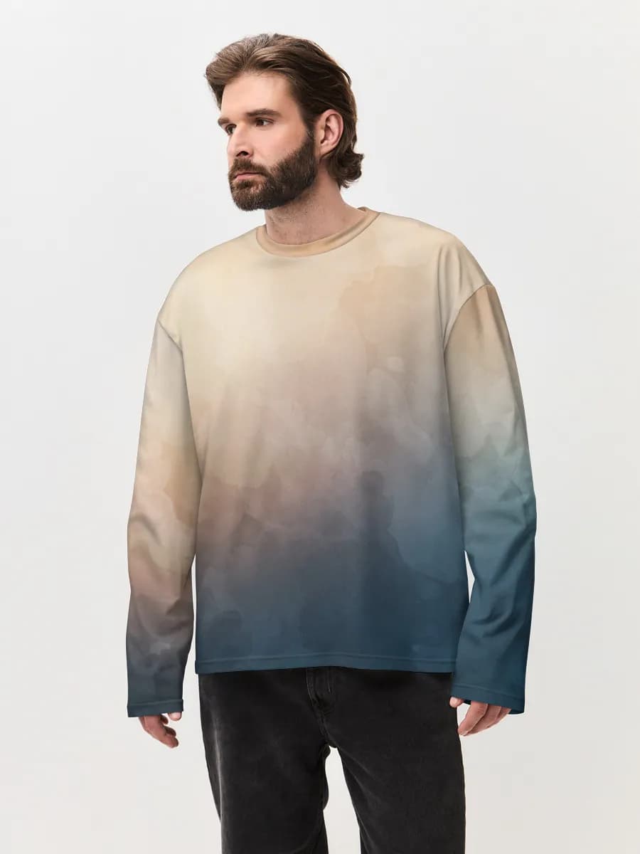 T-shirt Manches Longues Coton Oversize Homme